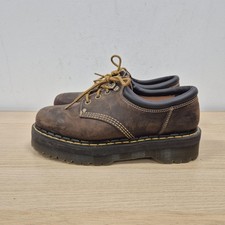 Dr Martens 8054 4i Arc Crazy Brown Leather Chunky Platform Shoes Size Uk 11