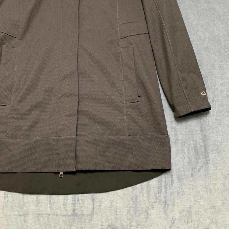 Champion Venture Dry Rain Jacket Womens Large Gray Fleece Lined Stretch Hooded - Image 2 of 4