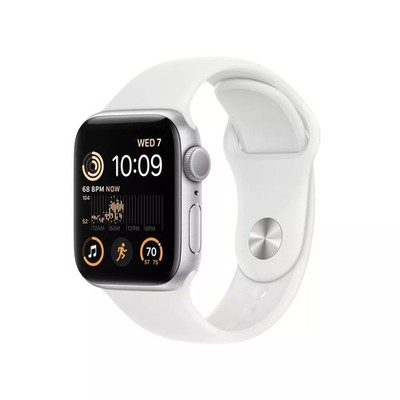Apple Watch Series 6 (GPS + LTE) 40MM Silver Aluminum Case & White Sport Band