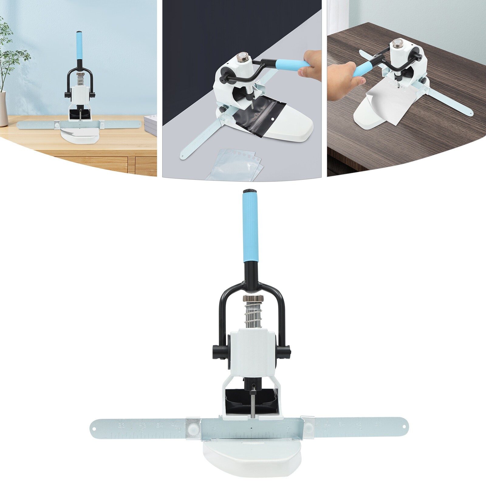 Manual Single Hole Punching Machine Paper Hole Puncher for Office 26.5*13*37cm