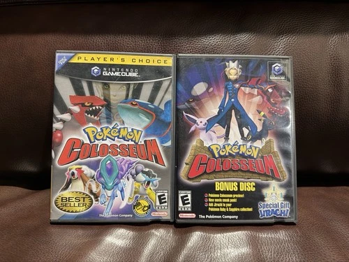 *COMBO* Nintendo GameCube Pokémon Colosseum Bonus Disc Jirachi Gift (SUPER RARE)