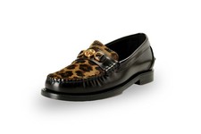 Versace Women's Leather Pony Hair Gold Medusa Slip On Loafers Shoes US 7 IT 37