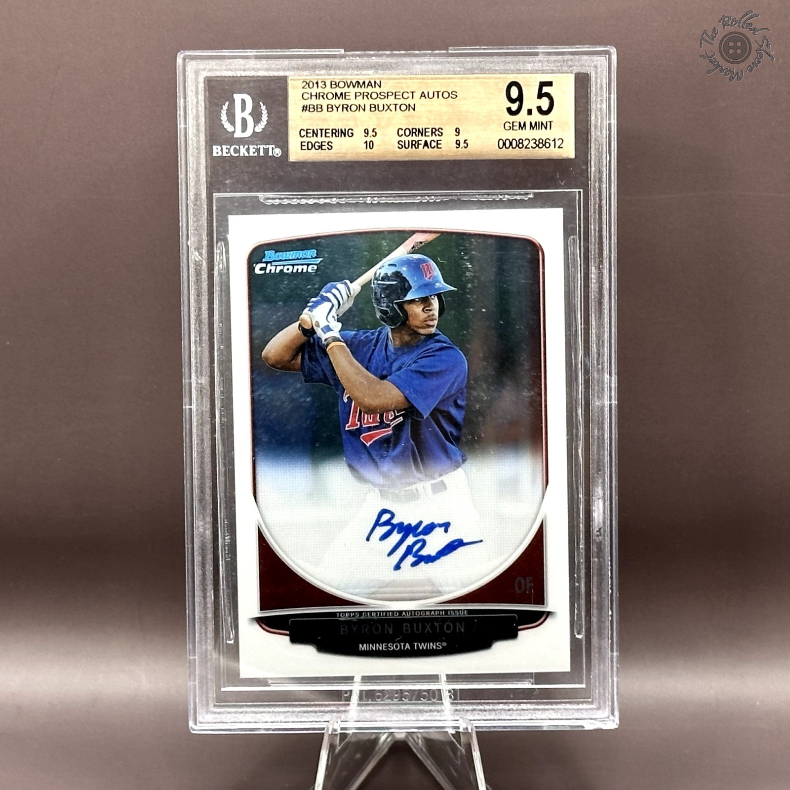 2013 Bowman Chrome Byron Buxton Prospect Autograph Graded BGS 9.5 1st Rookie RC
