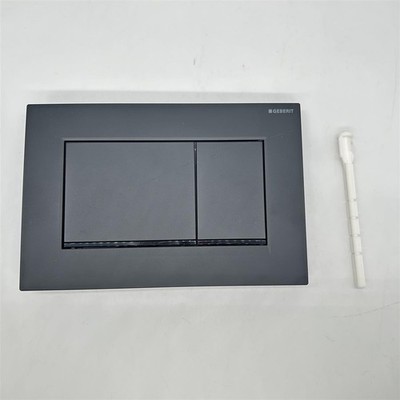Geberit, Sigma30 115.883.16.1 Betätigungsplatte 2 Mengen, schwarz matt, 11588316