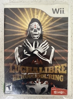 Lucha Libre AAA Heroes del Ring Nintendo Wii Rare Mexican Variant Nice Cond!