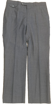 Christopher Hayes Dark Brown Wool Blend Dress Pants Size 36 x 31 Vintage 1970s