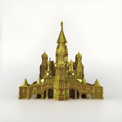 St. Basil's Cathedral - Moscow, Russia Building -8 Inches - Gold