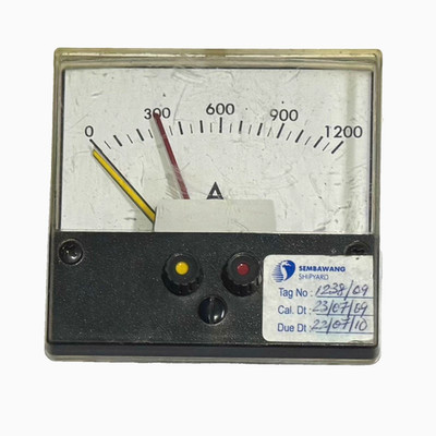 Toyo Keiki MPC-8 Analog Ammeter Meter Relay 0-1200A Panel Meter Gauge