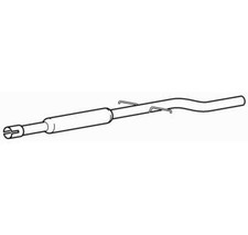 Centre Exhaust Middle Silencer for Mini Mini Hatch One D 1ND 1.4 (2003-2006)