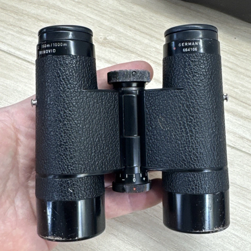 Vintage Leitz Wetzlar Trinovid Binoculars 8 x 32 150m/1000m Germany w Case - Image 3 of 4