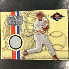 Topps Platinum RC Scott Rolen Phillies Game Used Jersey National Patch Time