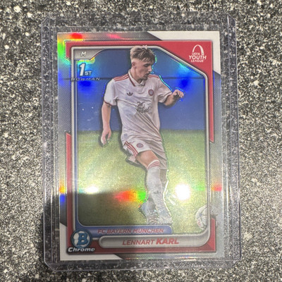 Lennart Karl Topps Bowman Chrome UEFA Youth League 2024 FC Bayern #64 Rookie