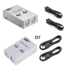 USB2.0 Hub Auto Switch Printer Sharing Device 2 in 1 Out Data Transfer Converter