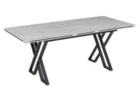 Esstisch Modern Esszimmertisch Ausziehbar Essecke EsszimmermöBel Tisch Metall