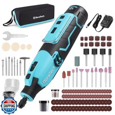 DURATECH Cordless Rotary Tool Kit, 12V Rotary Tool with 2.0Ah Rec