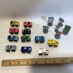 1987 Galoob Micro Machines Road Champs Cars Trucks Monster Lot of 11 W/ Signs **