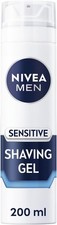 NIVEA MEN Sensitive Shaving Gel Pack of 6 (6 x 200ml) for Sensitive Skin, for M 19.65 per litre
