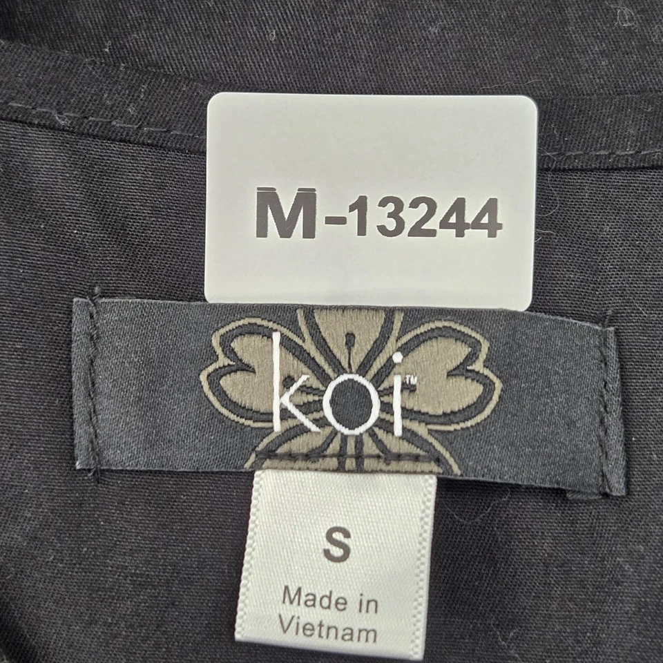 Blusa Médica Koi Mujer S Negra PO#SM96381 Manga Corta Nueva con Etiquetas Foto 2 de 4