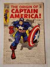 Captain America #109 1969 Marvel Comics Origin Issue Classic Jack Kirby Cover