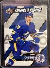 2020-21 UD Dylan Cozens Americas Rookies Hockey Card Day USA-4 Buffalo Sabres