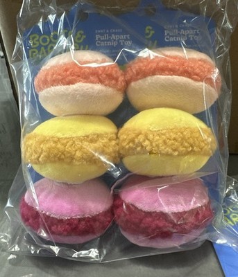 2 Pack Of Boots & Barkley Macaron Pull-Apart 3 Cat Toy Pack Kittys Love It