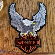 Harley Davidson Motorcycles Patch Large Approx 10&rdquo;x13&rdquo; Never Used - Bald Eagle