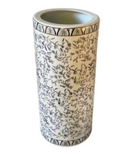 Blue And White Ditsy Print Ceramic Umbrella / Walking Stick Stand