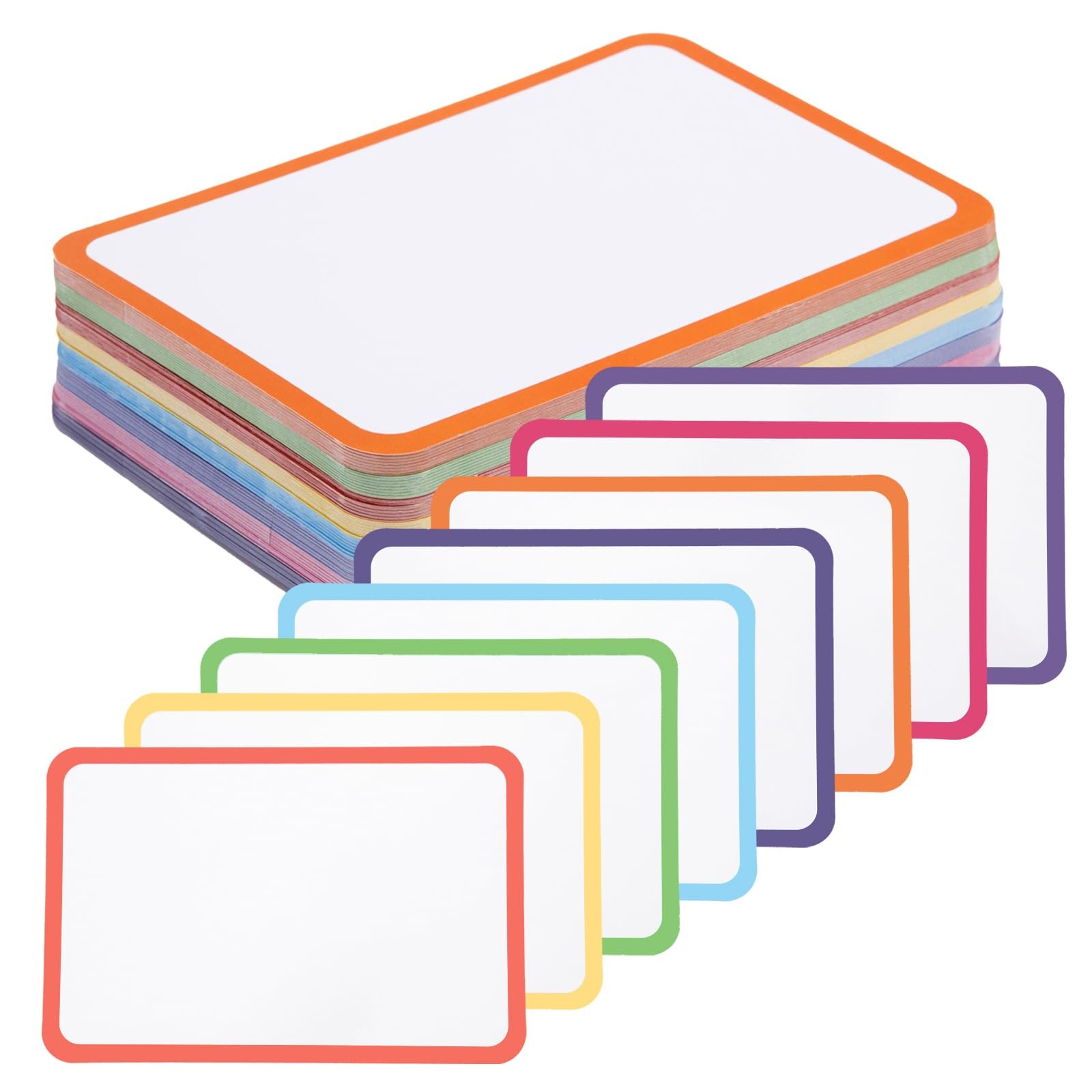 120 Pcs Dry Erase Index Cards Notecards Blank 4×6 Inch, Multicolor