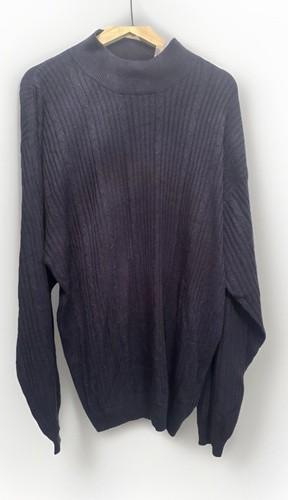 Cutter & Buck Silk/Angora/Wool Men’s Sweater NWT Dark Blue XL - Picture 1 of 5