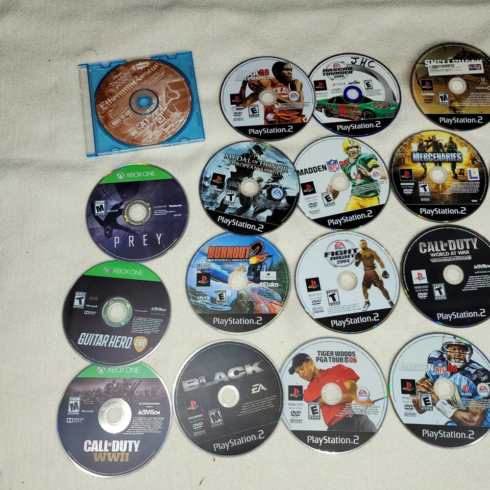 Video Games Lot PS2 Xbox 1 Racing Gaming Retro Y2k Sports Call of Duty GTA Gun - Image 2 of 4