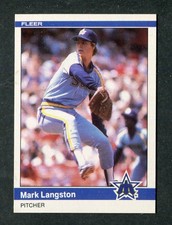 Mark Langston Rookie 1984 Fleer Update Baseball Card #U-70 NrMt/Mt Condition RC. rookie card picture