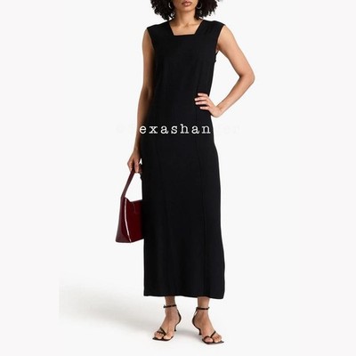 NWT BITE Studios Wide Strap Pleat Dress Size US 2 Black