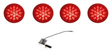 Set4 1984-1990 C4 Chevy Corvette Led Tail Lights Round W Led Flasher Set4 1984-1990 C4 Chevy Corvette Led Tail Lights Round W Led Flasher