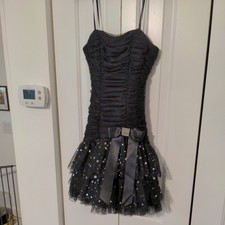 Blondie Nites Little Black Dress Juniors size 3 Black Fairy Party