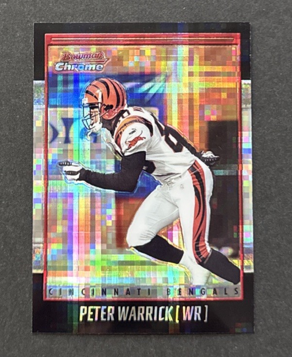 2001 Bowman Chrome Peter Warrick X-Fractor #68