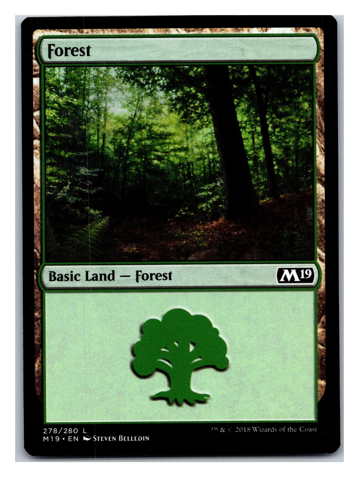 Core Set 2019 #278 Forest (278)