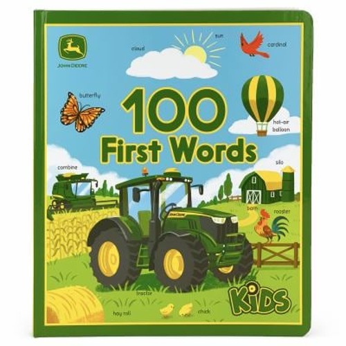 John Deere Kids 100 First Words Board Books Jack RedwingFree US Delivery | ISBN:1680529374