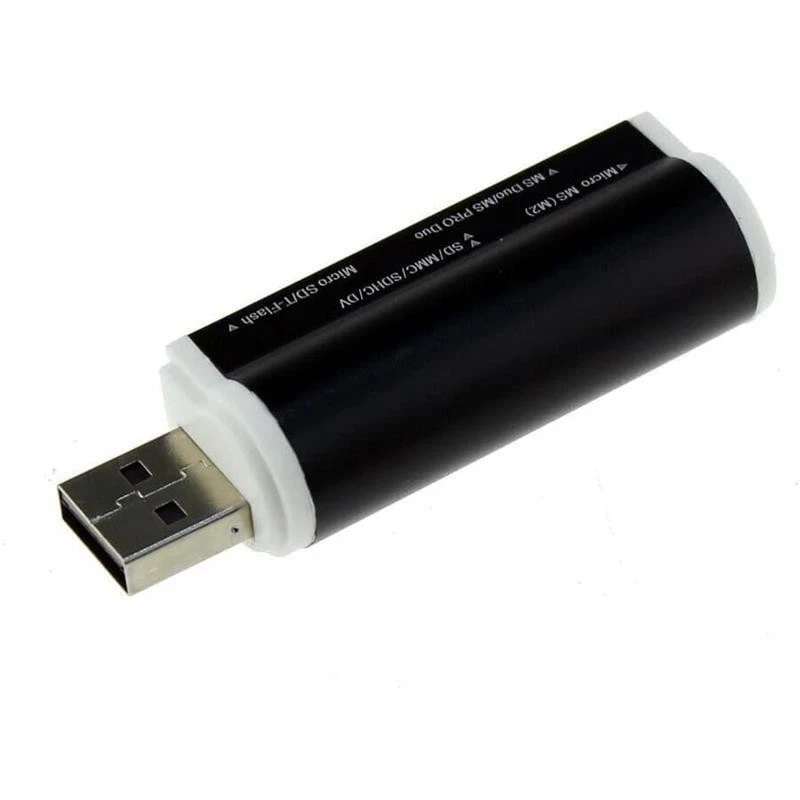USB Memory Card Reader Adapter All In One for Micro SD MMC SDHC TF M2 MS Duo - Image 4 of 4