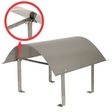 Schornsteinabdeckung, Kaminhaube aus massivem Edelstahl, Kaminabdeckung