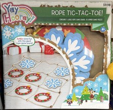 Yay Hooray Jumbo Christmas Tic Tac Toe Floor Game Oversized Holiday Family