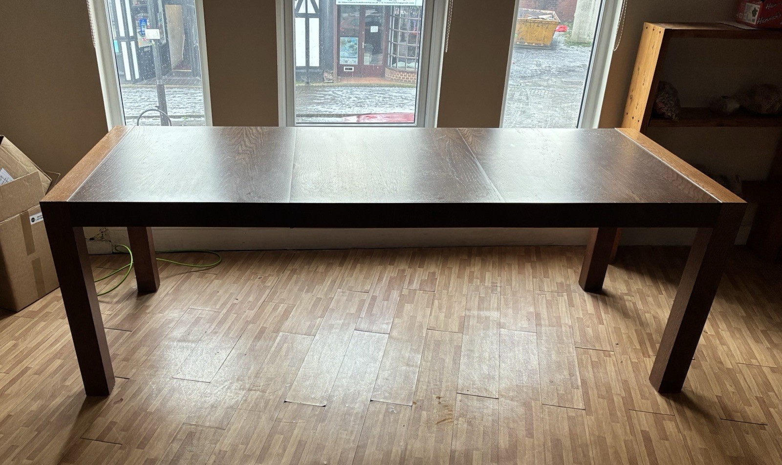Large Modern Solid Oak Dining /kitchen Table