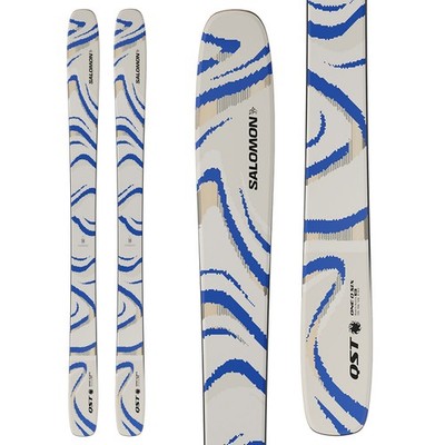 BRAND NEW 2027 SALOMON QST 106 ALMOND SKIS 181cm w/TYROLIA ATTACK 14GW BLACK