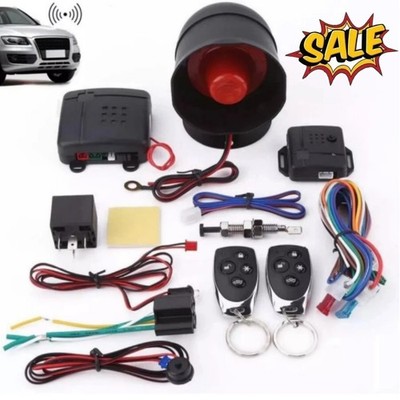 Universal Auto Car Alarm Security System 12V Keyless Entry Engine Start With Key