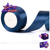 Satinband 50Mm Marineblau 22M Dickes Band Zum Verpacken Von Geschenken