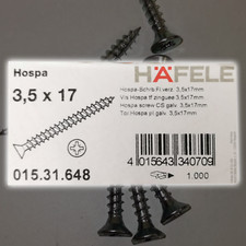 Hospa Chipboard Screw, Countersunk Pozi Head 3.5mm x 17mm (Pack of 20)