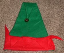 Christmas Green Red Santa's Elves Elf Hat Cap New
