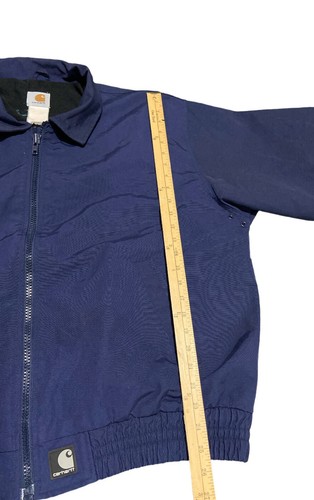 Vintage Carhartt Full Zip Jacket Blue Nylon Men’s Size XL - Picture 9 of 9