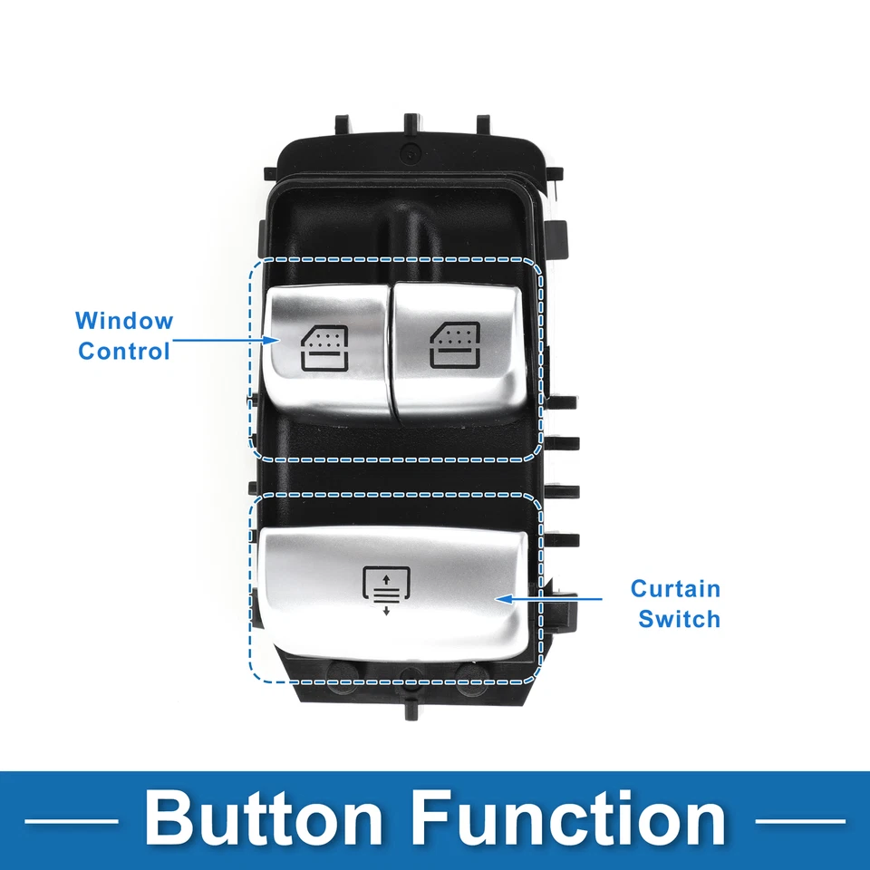 Interruptor de ventana eléctrica del lado del conductor delantero para Mercedes-Benz S65 AMG 2229050109 Foto 4 de 4