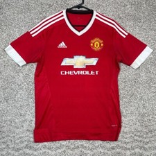 Manchester United Adidas Jersey Mens Medium Red Soccer Premier League Football