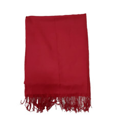Pashmina cranberry fringed shawl wrap 100 acrylic soft
